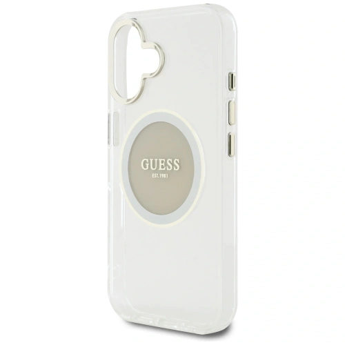 Kup Etui Guess IML Metal Colored Circle Classic Logo MagSafe do Apple iPhone 16 szary - GUE4563 - {ean13} - Sklep Home Screen