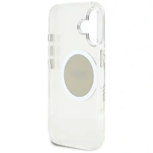 Buy Guess IML Metal Colored Circle Classic Logo MagSafe Apple iPhone 16 grey - GUE4563 - {ean13} - Home Screen Store Europe
