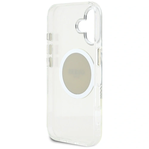 Kup Guess IML Metal Colorat Cerc Logo Clasic MagSafe Apple iPhone 16 gri - GUE4563 - {ean13} - Sklep Home Screen