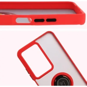 Kup Bizon Case Hybrid Ring Realme C75 4G / 14x 5G fumuriu cu un cadru roșu - BIZ9081 - {ean13} - Sklep Home Screen