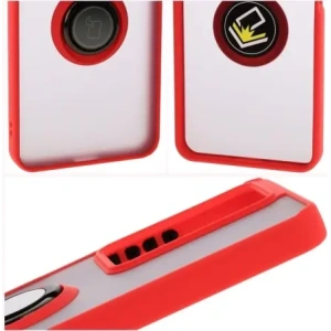 Kup Bizon Case Hybrid Ring Realme C75 4G / 14x 5G fumuriu cu un cadru roșu - BIZ9081 - {ean13} - Sklep Home Screen