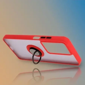 Kup Bizon Case Hybrid Ring Realme C75 4G / 14x 5G fumuriu cu un cadru roșu - BIZ9081 - {ean13} - Sklep Home Screen