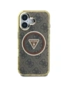 Kup Etui Guess IML Metal Glitter 4G Circle Triangle MagSafe do Apple iPhone 16 brązowy - GUE4564 - {ean13} - Sklep Home Screen
