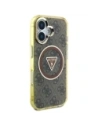 Kup Etui Guess IML Metal Glitter 4G Circle Triangle MagSafe do Apple iPhone 16 brązowy - GUE4564 - {ean13} - Sklep Home Screen