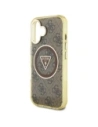 Kup Etui Guess IML Metal Glitter 4G Circle Triangle MagSafe do Apple iPhone 16 brązowy - GUE4564 - {ean13} - Sklep Home Screen