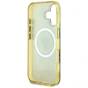 Kup Etui Guess IML Metal Glitter 4G Circle Triangle MagSafe do Apple iPhone 16 brązowy - GUE4564 - {ean13} - Sklep Home Screen