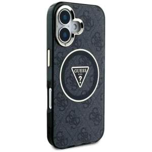 Kup Guess IML Fém Csillám 4G Kör Háromszög MagSafe Apple iPhone 16 fekete - GUE4565 - {ean13} - Sklep Home Screen
