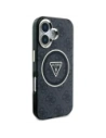 Kup Guess IML Fém Csillám 4G Kör Háromszög MagSafe Apple iPhone 16 fekete - GUE4565 - {ean13} - Sklep Home Screen