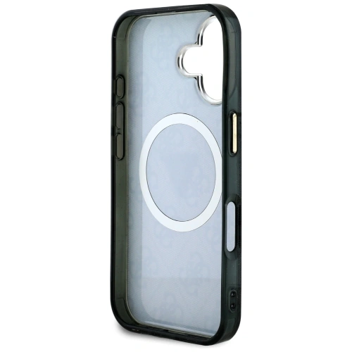Kup Guess IML Fém Csillám 4G Kör Háromszög MagSafe Apple iPhone 16 fekete - GUE4565 - {ean13} - Sklep Home Screen