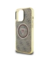 Kup Etui Guess IML Metal Glitter 4G Circle Triangle MagSafe do Apple iPhone 16 Pro brązowy - GUE4567 - {ean13} - Sklep Home Screen