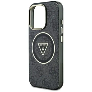 Kup Etui Guess IML Metal Glitter 4G Circle Triangle MagSafe do Apple iPhone 16 Pro czarny - GUE4568 - {ean13} - Sklep Home Screen