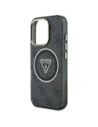 Kup Etui Guess IML Metal Glitter 4G Circle Triangle MagSafe do Apple iPhone 16 Pro czarny - GUE4568 - {ean13} - Sklep Home Screen