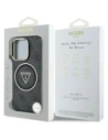 Buy Guess IML Metal Glitter 4G Circle Triangle MagSafe Apple iPhone 16 Pro black - GUE4568 - {ean13} - Home Screen Store Europe