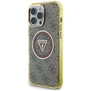 Kup Guess IML Metall Glitzer 4G Kreis Dreieck MagSafe Apple iPhone 16 Pro Max braun - GUE4569 - {ean13} - Sklep Home Screen