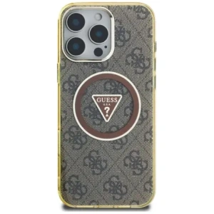 Kup Guess IML Metall Glitzer 4G Kreis Dreieck MagSafe Apple iPhone 16 Pro Max braun - GUE4569 - {ean13} - Sklep Home Screen