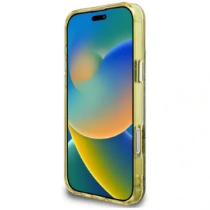 Kup Guess IML Metall Glitzer 4G Kreis Dreieck MagSafe Apple iPhone 16 Pro Max braun - GUE4569 - {ean13} - Sklep Home Screen