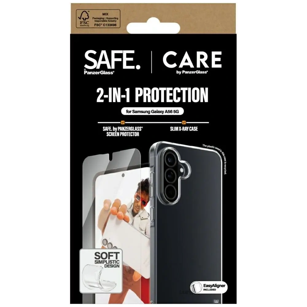 Zestaw ochronny etui + szkło hartowane CARE by PanzerGlass Fashion 2w1 do Samsung Galaxy A56 5G