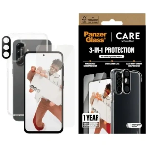 Kup CARE de la PanzerGlass Set de protecție Flagship 3in1: husă + sticlă securizată + sticlă pentru lentile Samsung Galaxy A56 5G - PZG887 - {ean13} - Sklep Home Screen