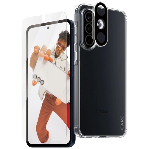 Buy CARE by PanzerGlass Flagship 3in1 Protective set: case + tempered glass + lens glass Samsung Galaxy A56 5G - PZG887 - {ean13} - Home Screen Store Europe