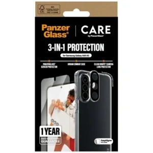 Buy CARE by PanzerGlass Flagship 3in1 Protective set: case + tempered glass + lens glass Samsung Galaxy A56 5G - PZG887 - {ean13} - Home Screen Store Europe