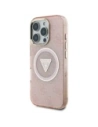 Buy Guess IML Metal Glitter 4G Circle Triangle MagSafe Apple iPhone 16 Pro pink - GUE4574 - {ean13} - Home Screen Store Europe