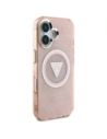 Kup Guess IML Fém Csillám 4G Kör Háromszög MagSafe Apple iPhone 16 rózsaszín - GUE4575 - {ean13} - Sklep Home Screen