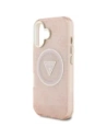 Kup Guess IML Fém Csillám 4G Kör Háromszög MagSafe Apple iPhone 16 rózsaszín - GUE4575 - {ean13} - Sklep Home Screen