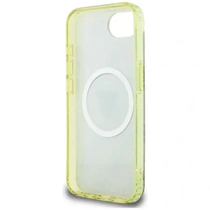 Kup Guess IML Metal Glitter 4G Cerc Triunghi MagSafe Apple iPhone 16e maro - GUE4576 - {ean13} - Sklep Home Screen
