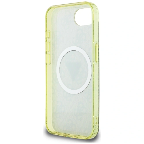 Kup Etui Guess IML Metal Glitter 4G Circle Triangle MagSafe do Apple iPhone 16e brązowy - GUE4576 - {ean13} - Sklep Home Screen