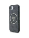 Kup Guess IML Metal Glitter 4G Kruh Trojúhelník MagSafe Apple iPhone 16e černý - GUE4577 - {ean13} - Sklep Home Screen