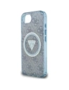 Kup Etui Guess IML Metal Glitter 4G Circle Triangle MagSafe do Apple iPhone 16e niebieski - GUE4578 - {ean13} - Sklep Home Screen