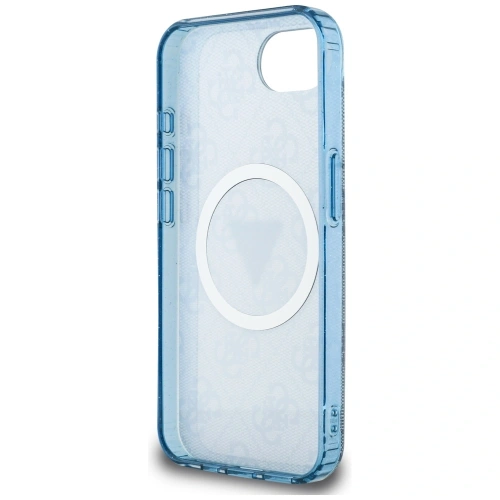Buy Guess IML Metal Glitter 4G Circle Triangle MagSafe Apple iPhone 16e blue - GUE4578 - {ean13} - Home Screen Store Europe