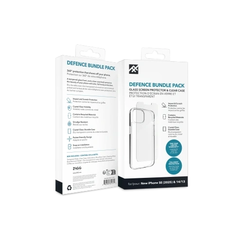 Buy ZAGG IF Defence Bundle Set Apple iPhone 16e / 15 / 14 / 13 (clear) - ZAG183 - {ean13} - Home Screen Store Europe