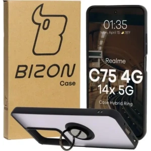 Bizon Case Hybrid Ring Realme C75 4G / 14x 5G smoky with a black frame