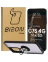 Bizon Case Hybrid Gyűrű Realme C75 4G / 14x 5G füstös fekete kerettel