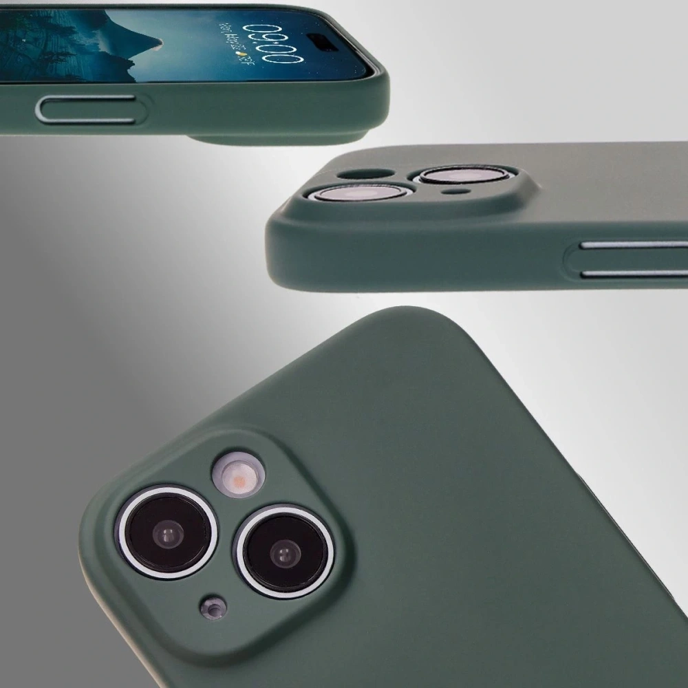 Etui Bizon Case Łupka do Apple iPhone 15 zielone