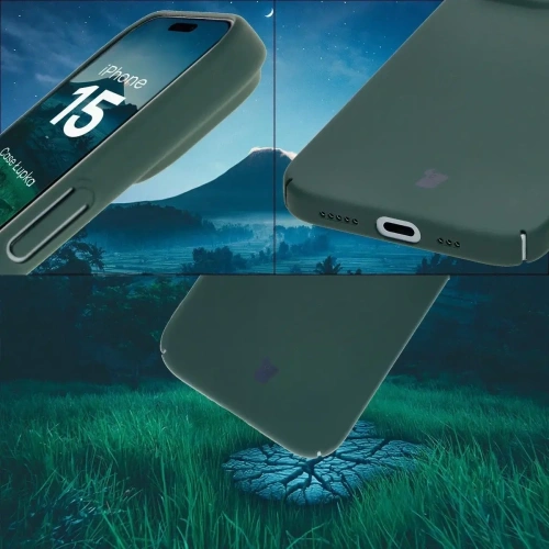 Kup Etui Bizon Case Łupka do Apple iPhone 15 zielone - BIZ9086 - {ean13} - Sklep Home Screen