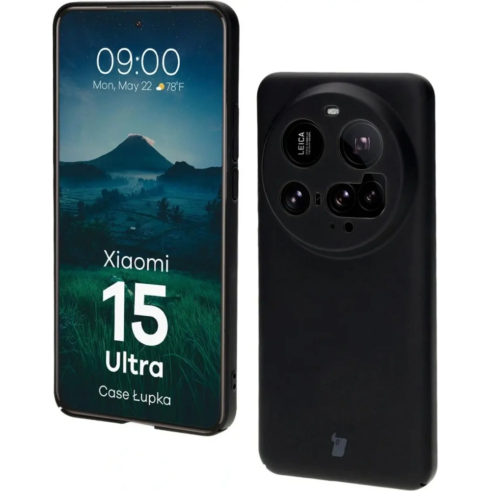 Etui Bizon Case Łupka do Xiaomi 15 Ultra czarne