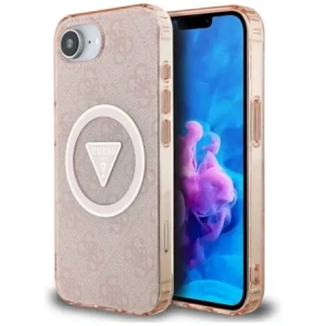 Buy Guess IML Metal Glitter 4G Circle Triangle MagSafe Apple iPhone 16e pink - GUE4579 - {ean13} - Home Screen Store Europe