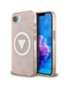 Kup Etui Guess IML Metal Glitter 4G Circle Triangle MagSafe do Apple iPhone 16e różowy - GUE4579 - {ean13} - Sklep Home Screen