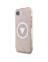 Kup Etui Guess IML Metal Glitter 4G Circle Triangle MagSafe do Apple iPhone 16e różowy - GUE4579 - {ean13} - Sklep Home Screen