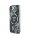 Kup Guess IML Metall Glitzer Blumen Dreieck MagSafe Apple iPhone 16e schwarz - GUE4580 - {ean13} - Sklep Home Screen