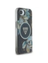 Kup Guess IML Metall Glitzer Blumen Dreieck MagSafe Apple iPhone 16e schwarz - GUE4580 - {ean13} - Sklep Home Screen