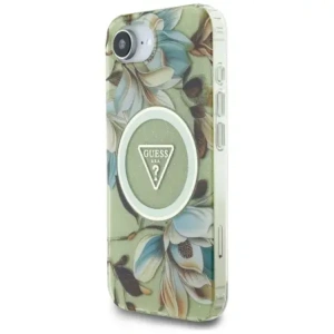Kup Vermutlich IML Metall Glitzer Blumen Dreieck MagSafe Apple iPhone 16e grün - GUE4581 - {ean13} - Sklep Home Screen