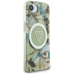 Kup Vermutlich IML Metall Glitzer Blumen Dreieck MagSafe Apple iPhone 16e grün - GUE4581 - {ean13} - Sklep Home Screen