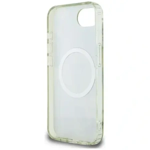 Kup Guess IML Metal Glitter Flori Triunghi MagSafe Apple iPhone 16e verde - GUE4581 - {ean13} - Sklep Home Screen