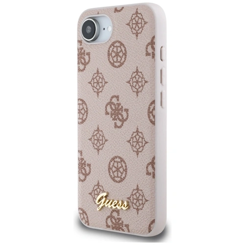 Kup Etui Guess Peony Script Logo MagSafe do Apple iPhone 16e brązowy - GUE4582 - {ean13} - Sklep Home Screen