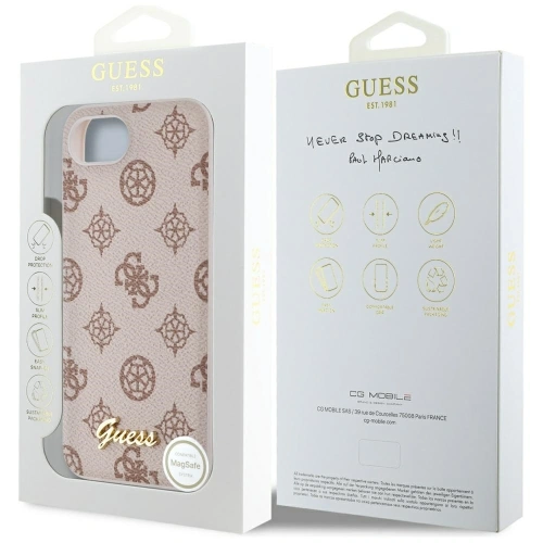 Buy Guess Peony Script Logo MagSafe Apple iPhone 16e brown - GUE4582 - {ean13} - Home Screen Store Europe