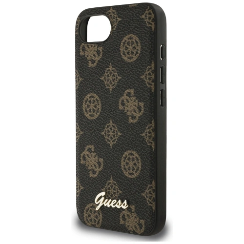 Kup Etui Guess Peony Script Logo MagSafe do Apple iPhone 16e czarny - GUE4583 - {ean13} - Sklep Home Screen