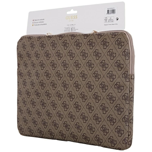 Buy Guess Sleeve 14" 4G Zipper Pocket Triangle Logo brown - GUE4584 - {ean13} - Home Screen Store Europe